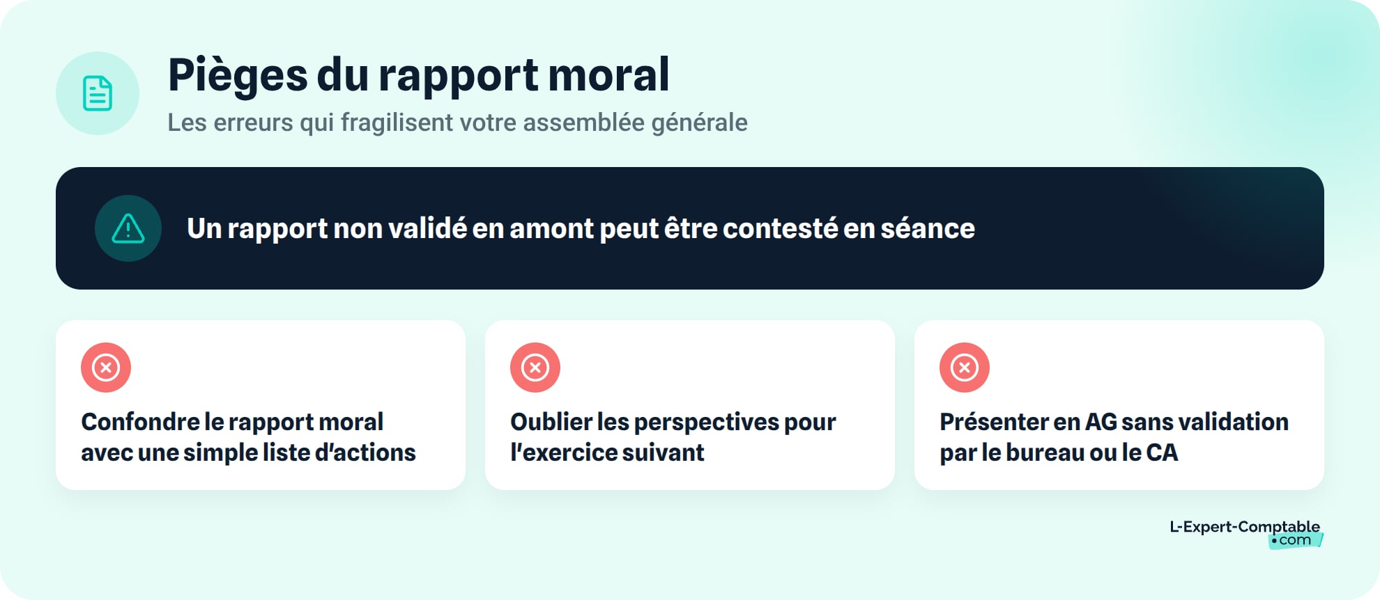 Les erreurs a eviter dans le rapport moral