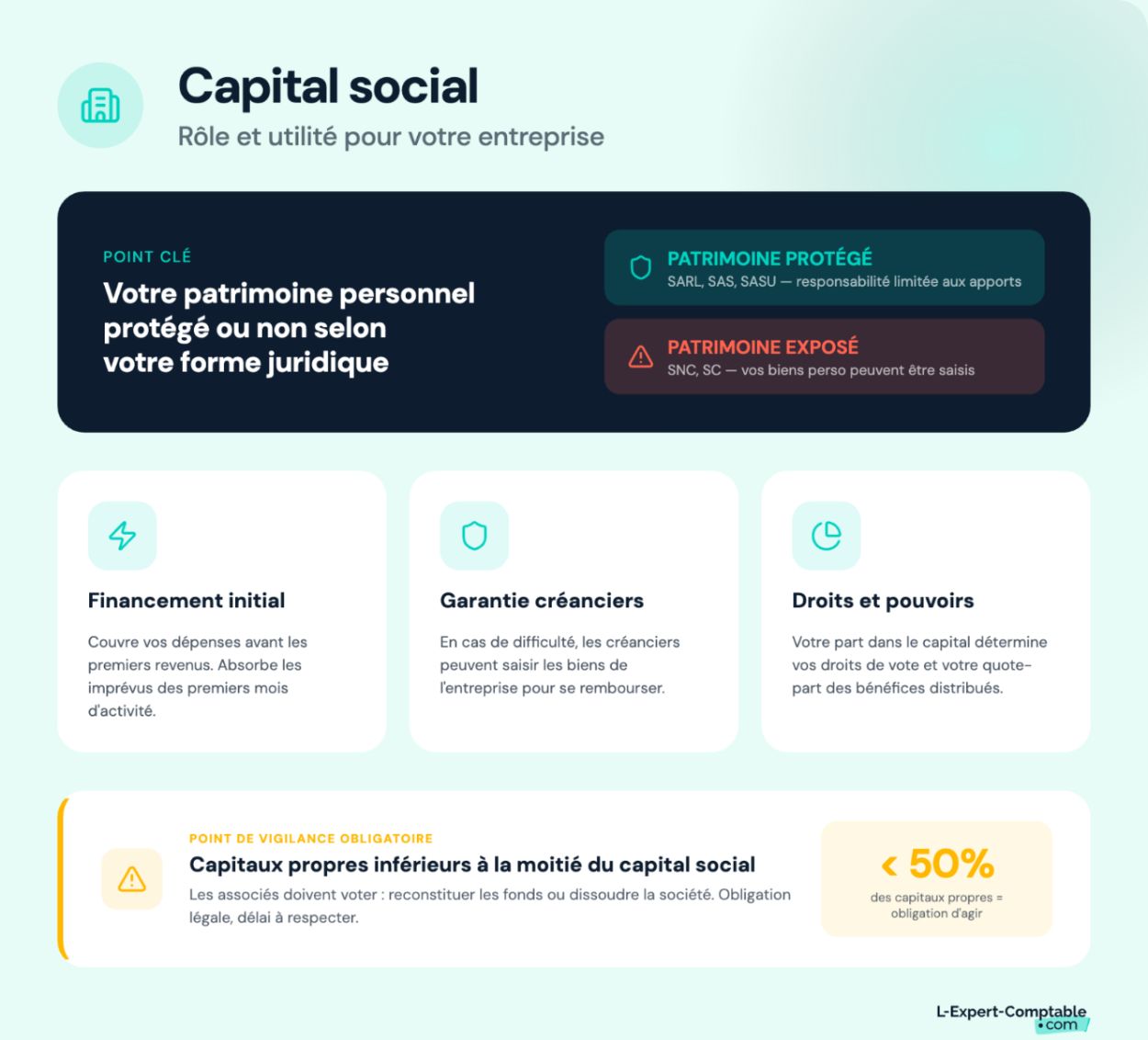 Capital social, rôle et utilité pour l'entreprise