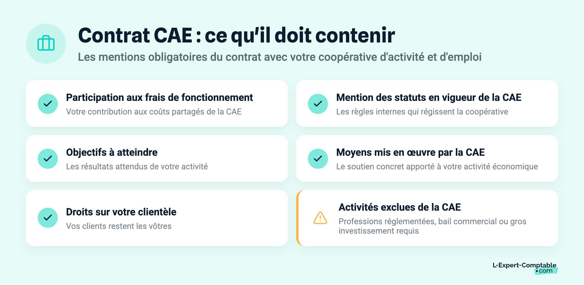 Contrat CAE : ce qu'il doit contenir