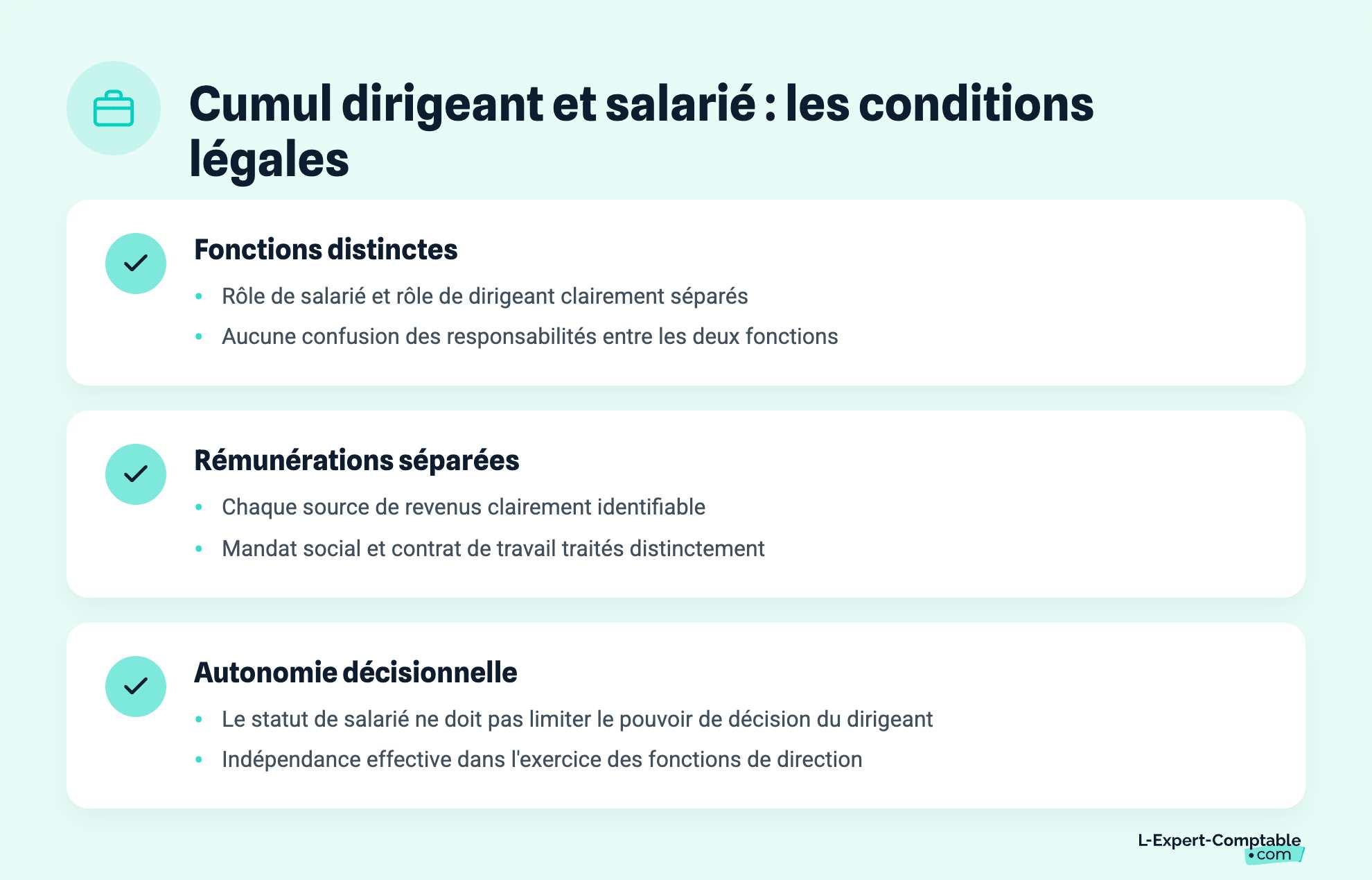 Cumul dirigeant et salarié : les conditions légales