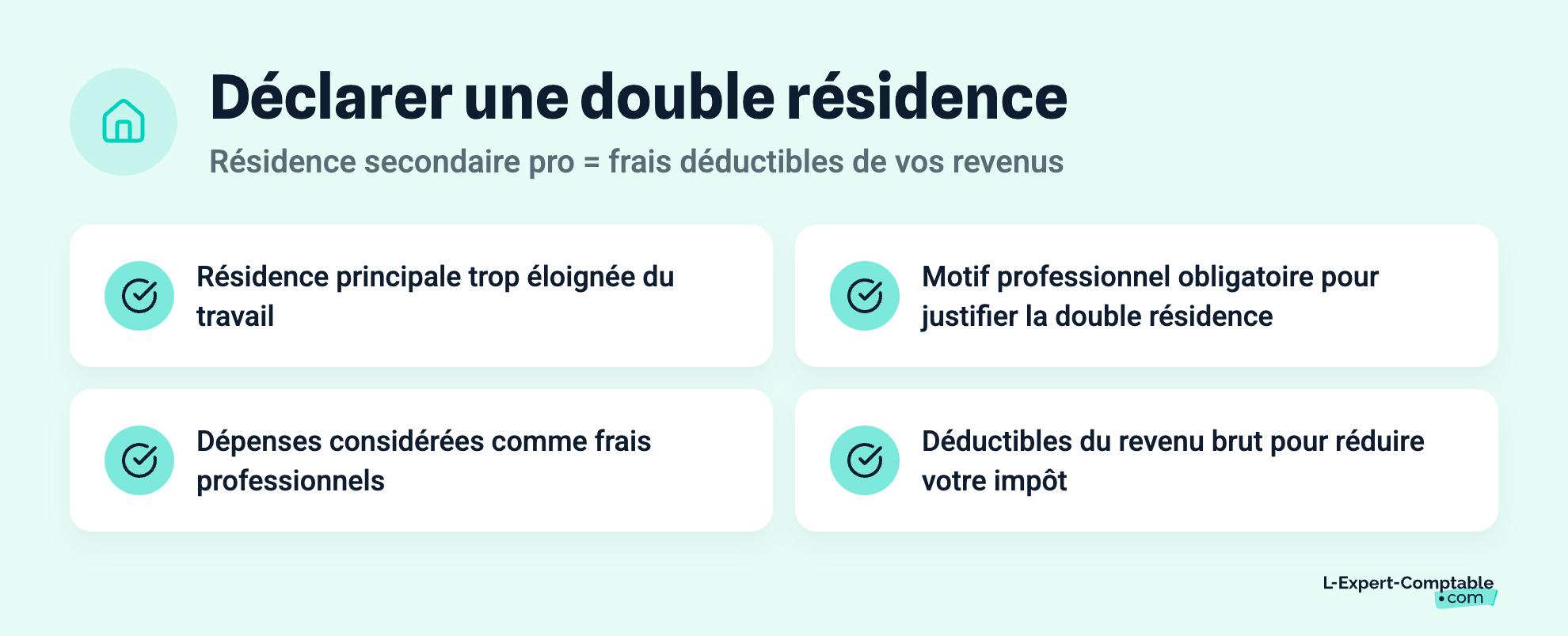 Déclarer une double résidence