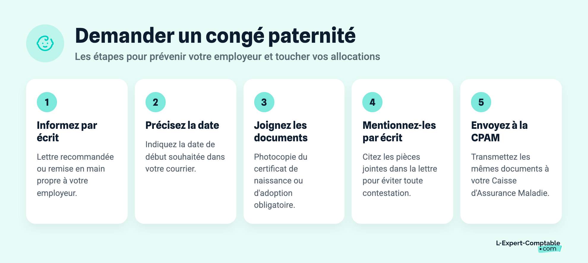 Demander un congé paternité