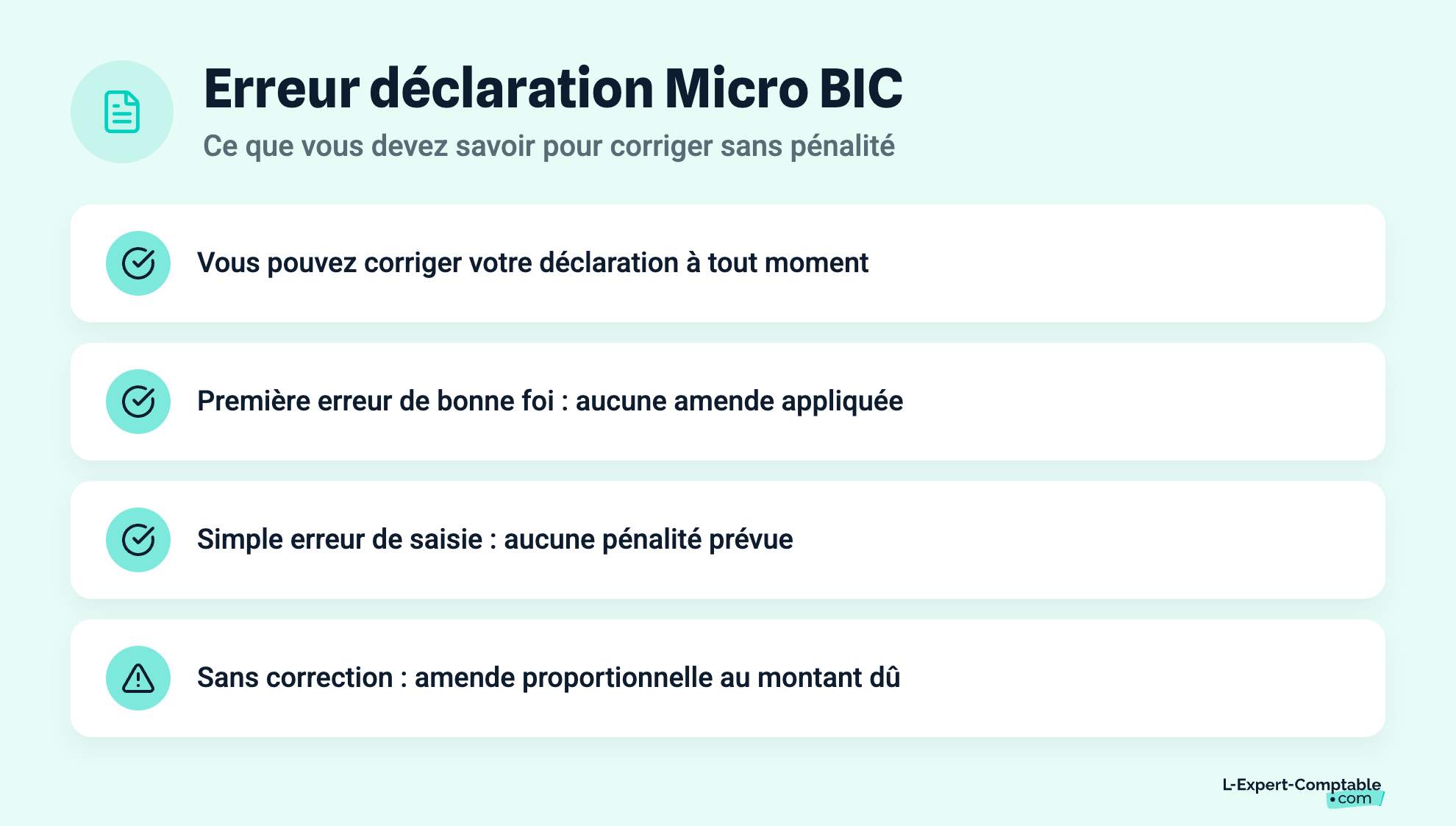 Erreur déclaration Micro BIC