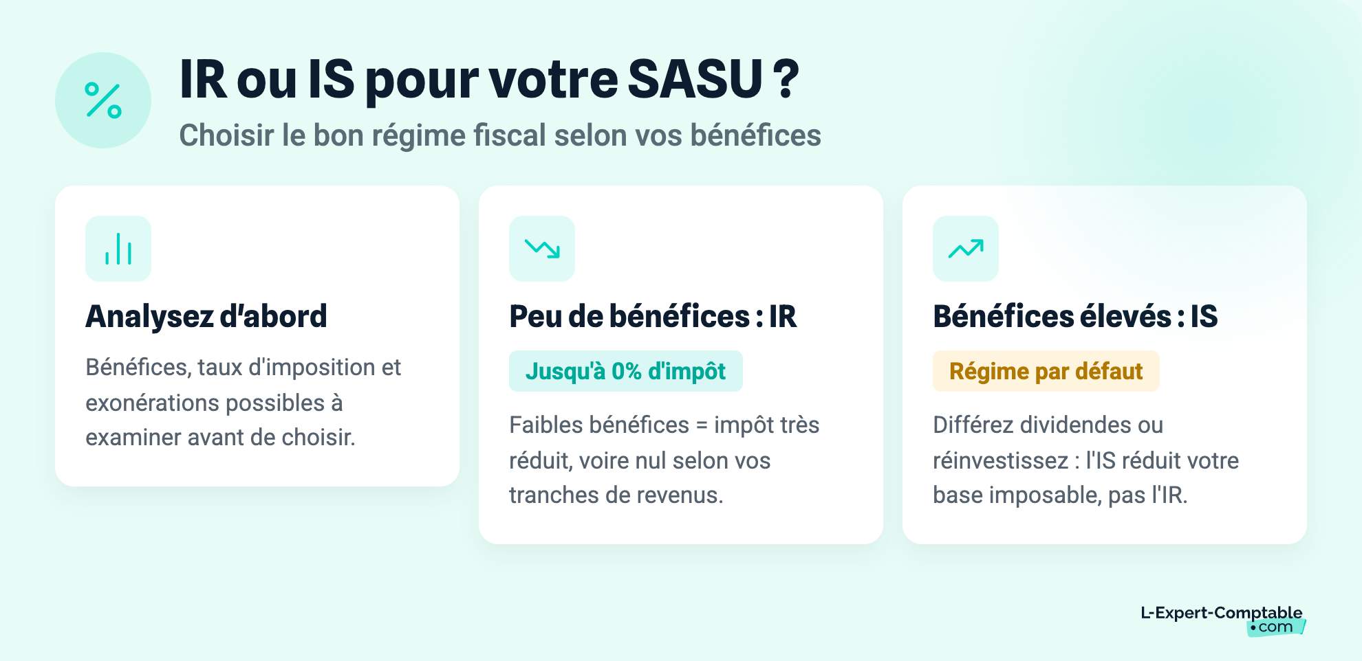 IR ou IS pour votre SASU ?