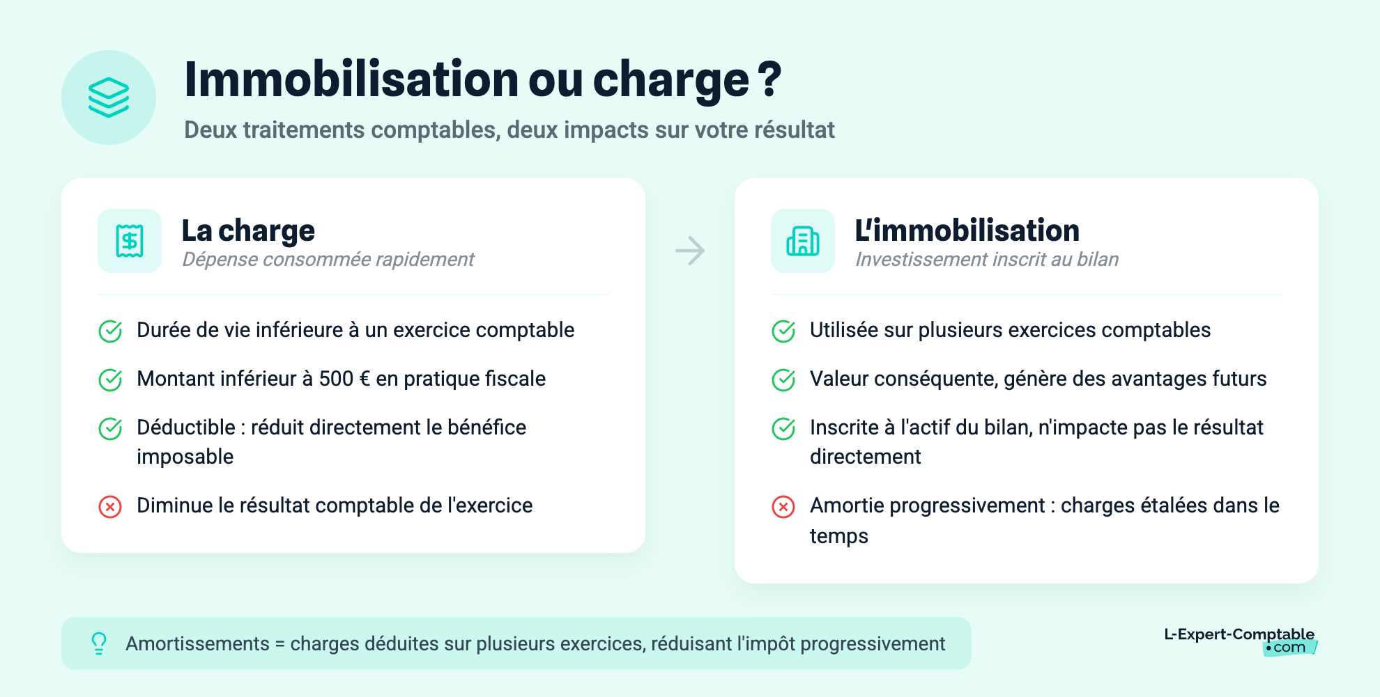 Immobilisation ou charge ?