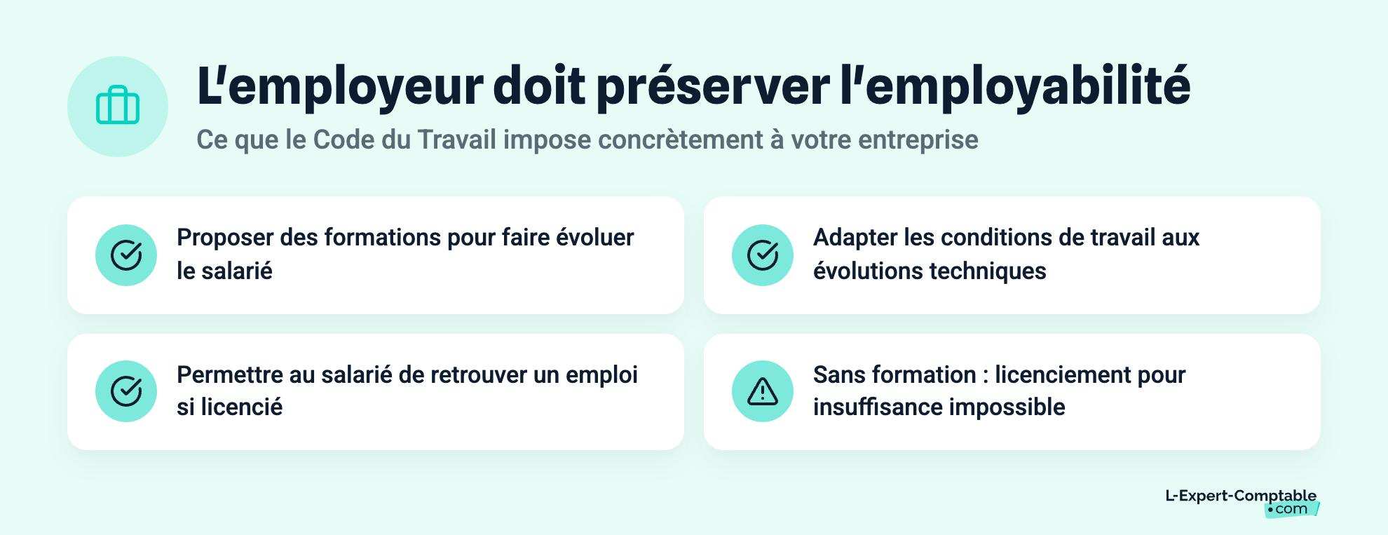 L'employeur doit préserver l'employabilité