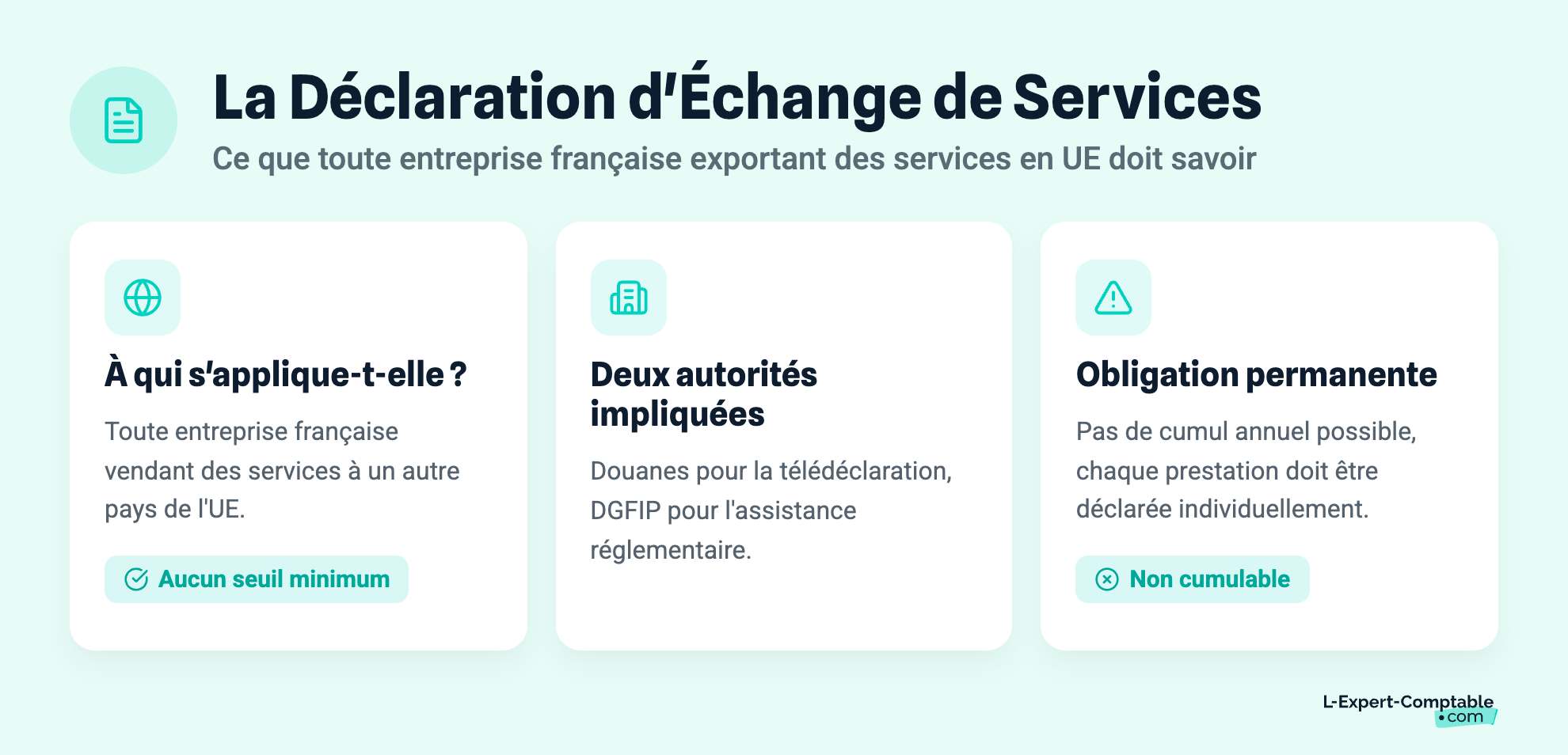 La Déclaration d'Échange de Services
