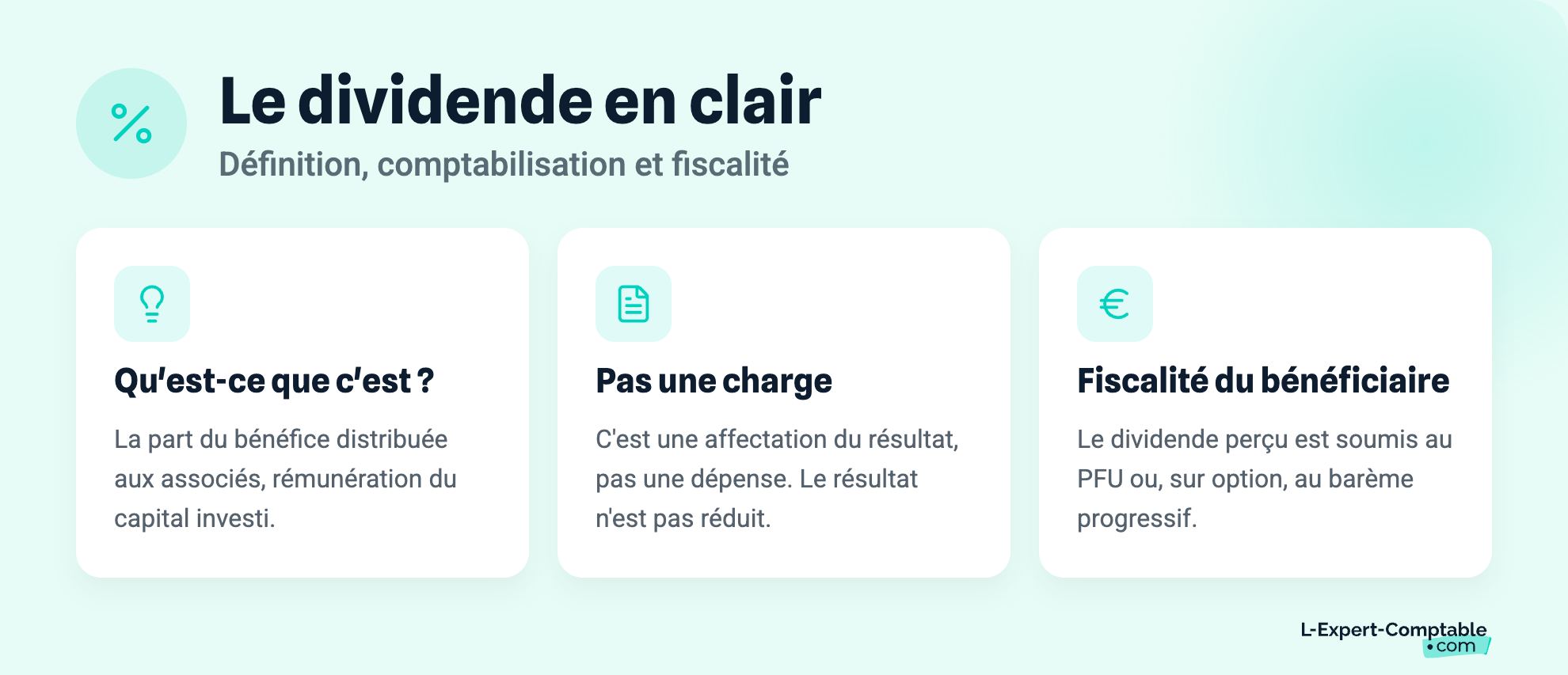 Le dividende en clair