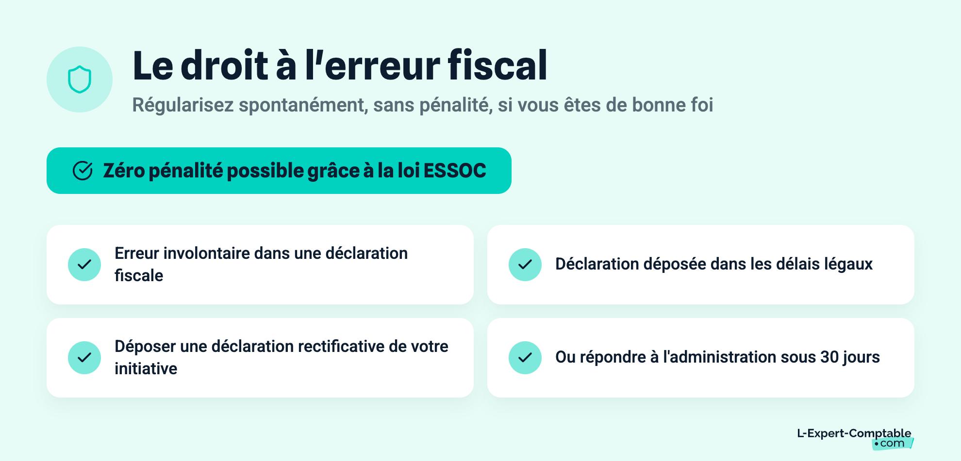 Le droit à l'erreur fiscal