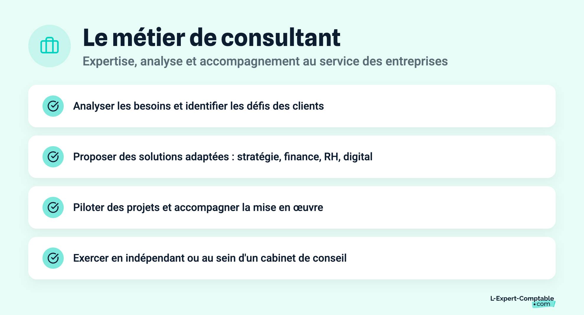 Le métier de consultant
