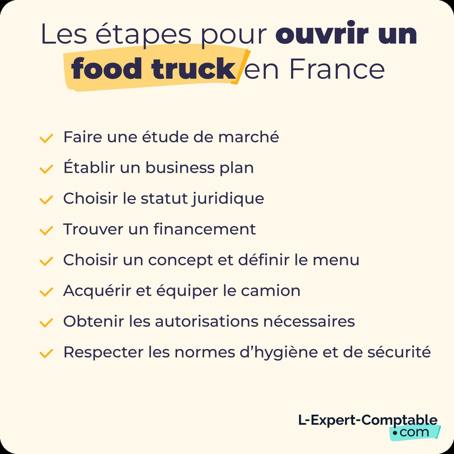 Les étapes pour ouvrir un food truck en France