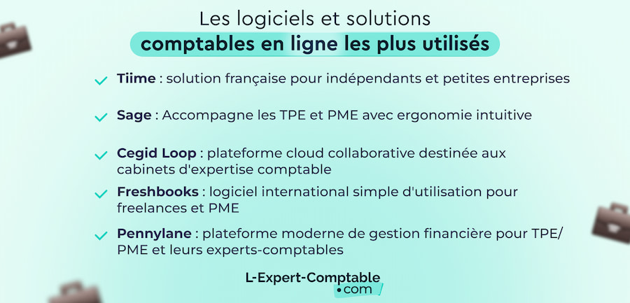 Les logiciels et solutions comptables en ligne les plus utilisés