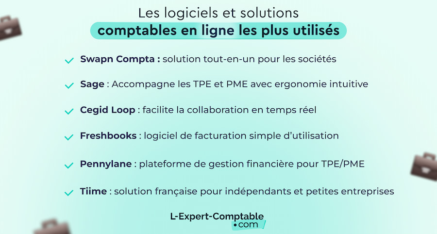 Les logiciels comptables les plus utilisés