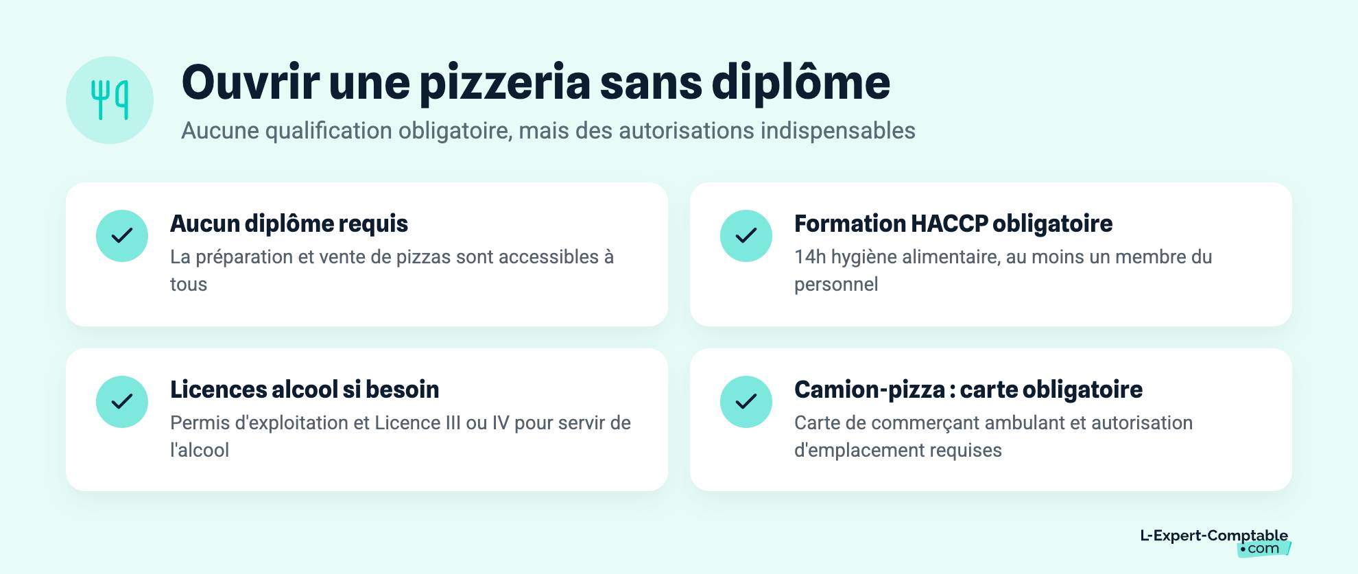 Ouvrir une pizzeria sans diplôme
