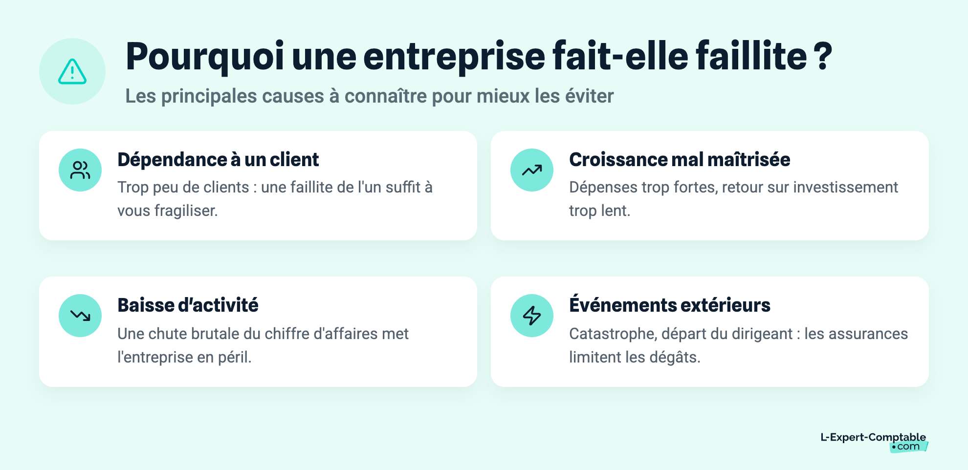 Pourquoi une entreprise fait-elle faillite ?