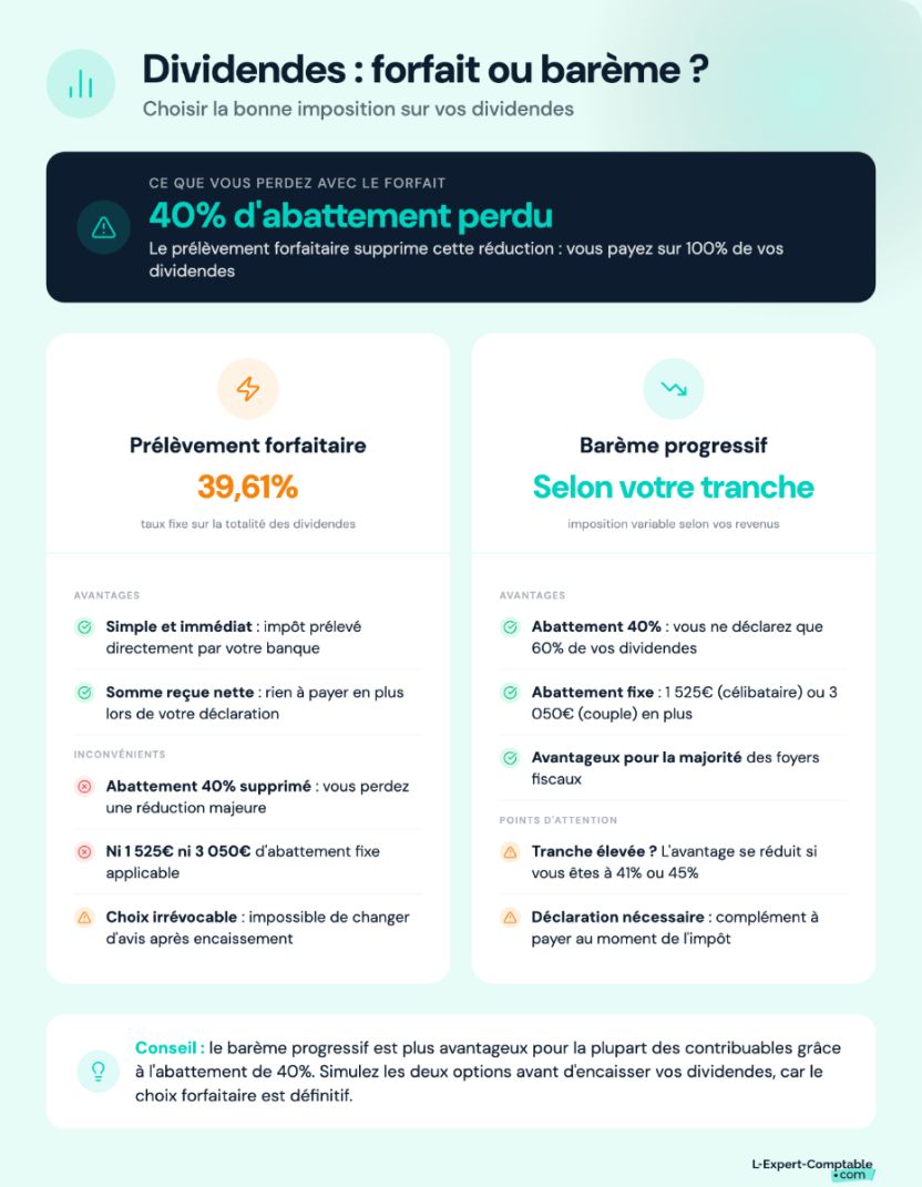 Prélèvement forfaitaire vs imposition progressive