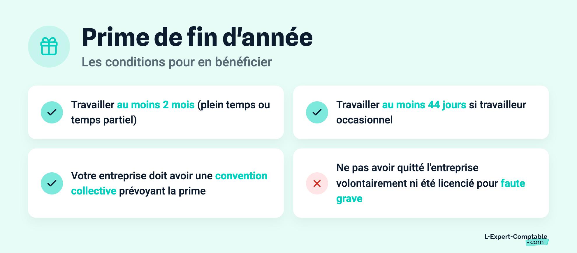 Prime de fin d'année