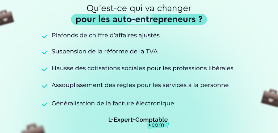 Qu'est-ce qui va changer pour les auto-entrepreneurs ?
