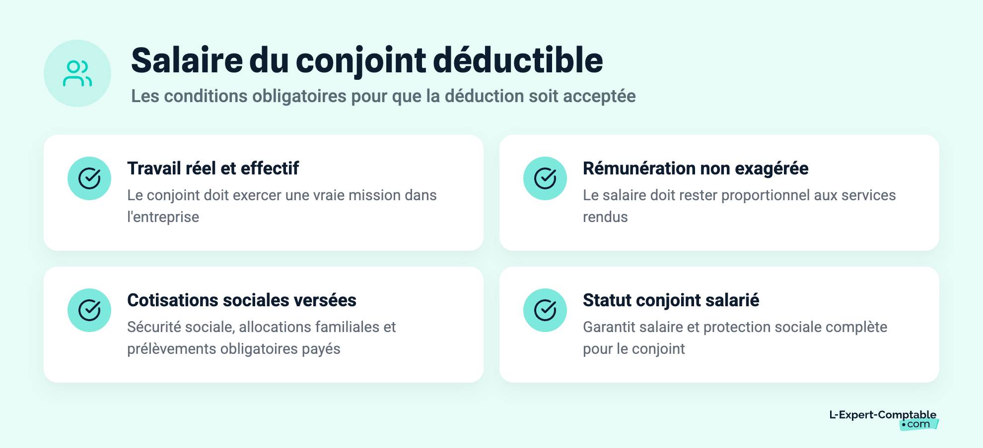 Salaire du conjoint déductible