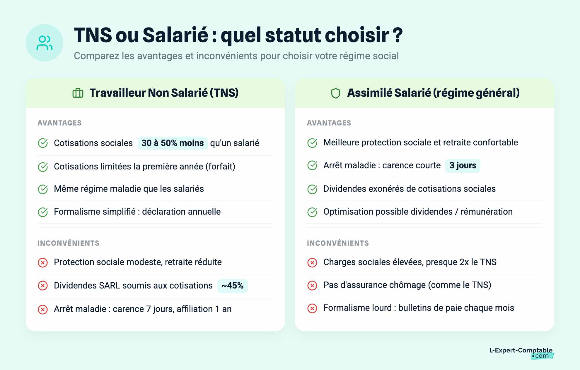 TNS ou Salarié : quel statut choisir ?