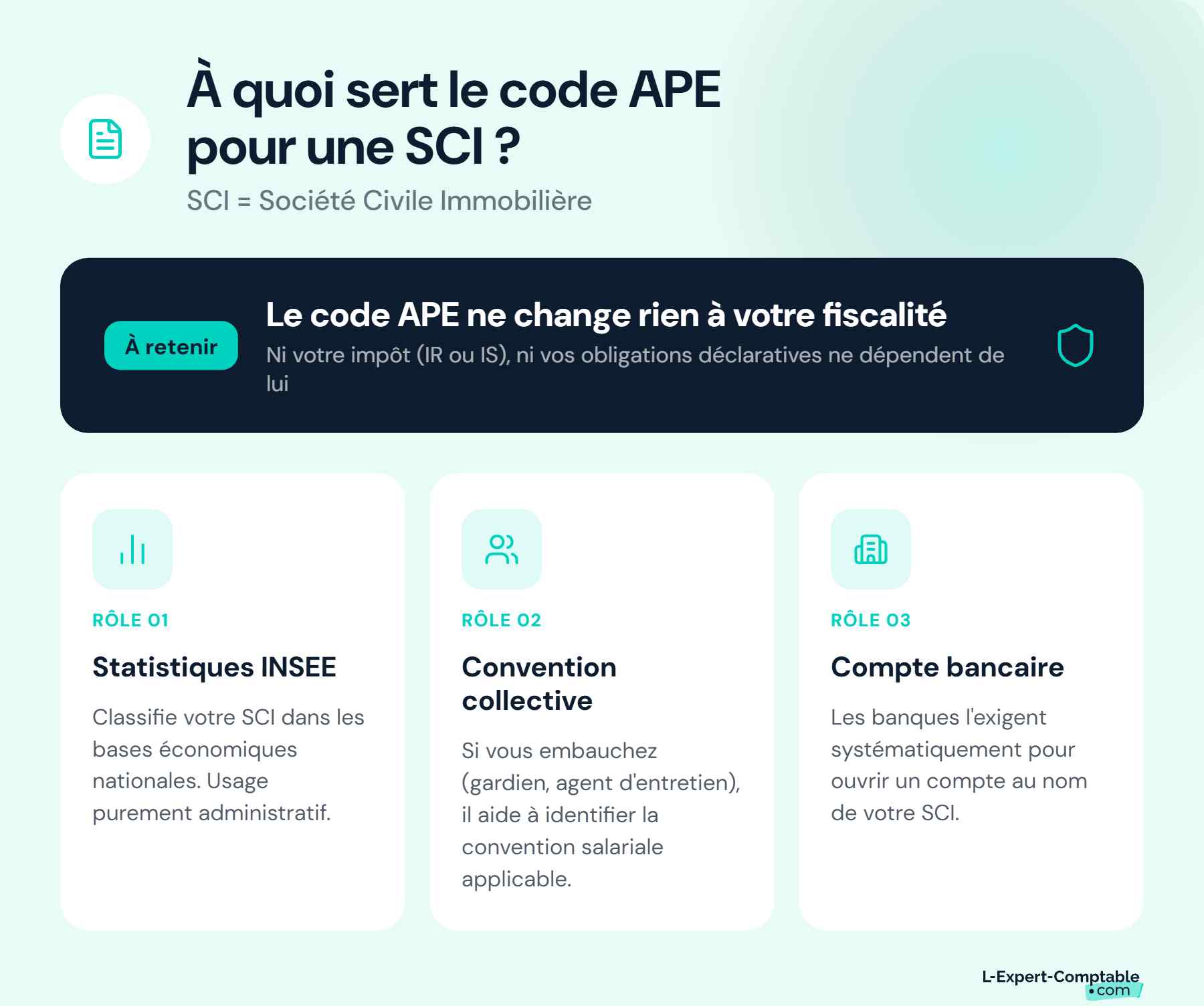 À quoi sert le code APE pour une SCI ?
