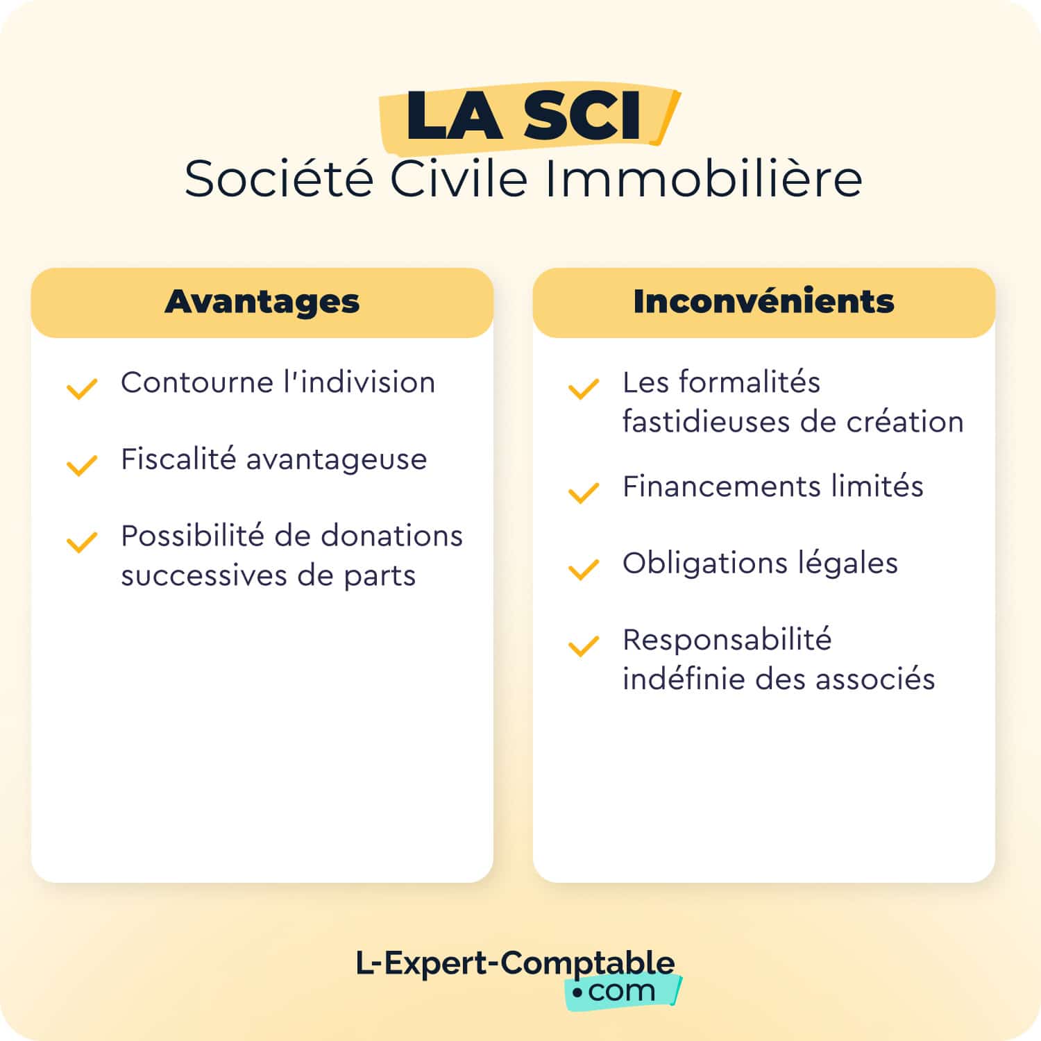 Les avantages et inconvénients d'une société civile immobilière