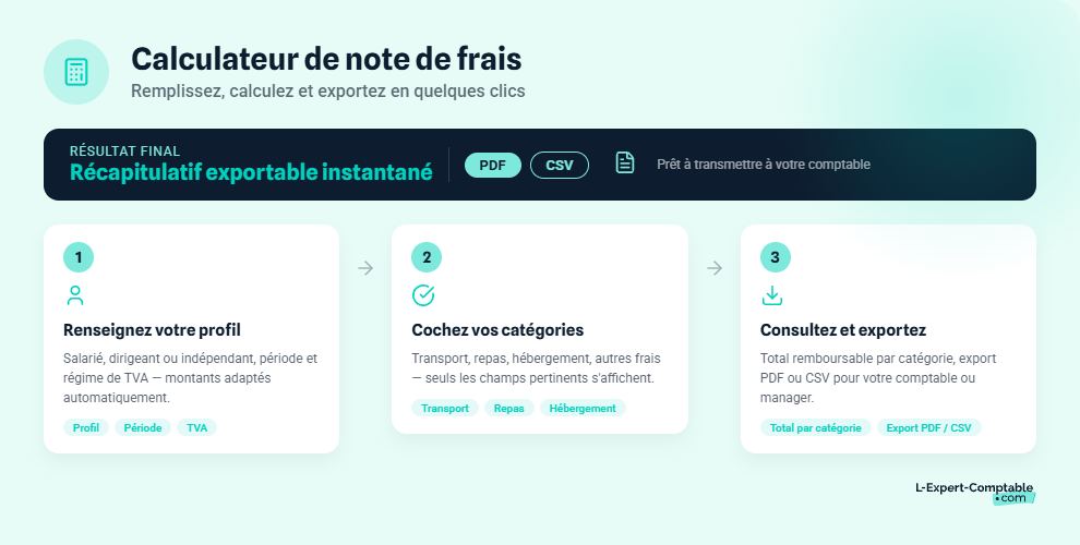 Calculateur note de frais