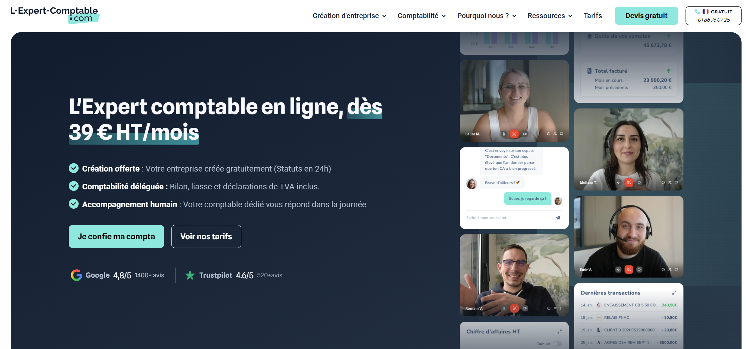 Page d'accueil L'expert-comptable.com