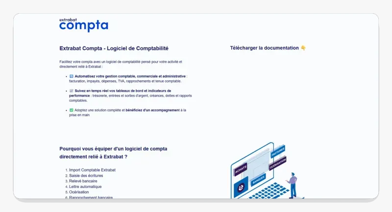 home page Extrabat compta