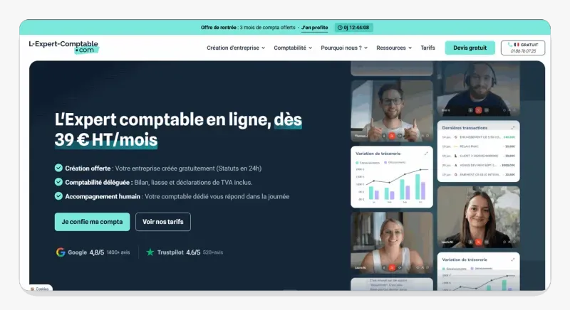 home page l-expert-comptable.com