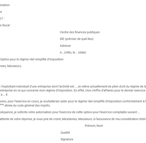 Modèle de lettre pour une proposition de rectification (refus)