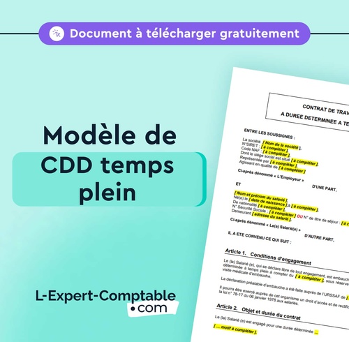 Expert-Comptable en ligne modele-cdd-temps-plein