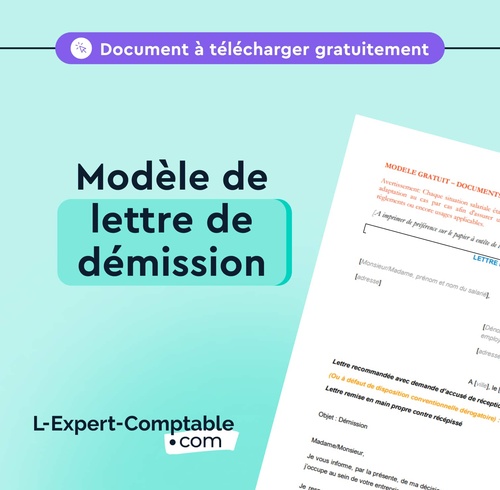 Expert-Comptable en ligne Modèle de lettre de démission