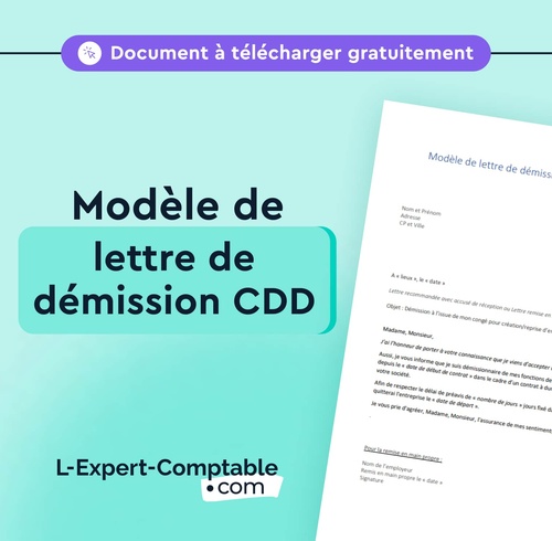 Expert-Comptable en ligne modele-lettre-demission-cdd