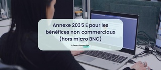 Annexe 2035 E pour les bénéfices non commerciaux (hors micro BNC)