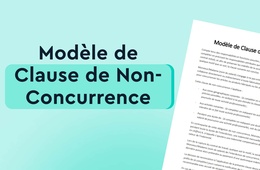 Modèle de clause de Non-Concurrence