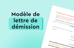 Modèle de lettre de démission