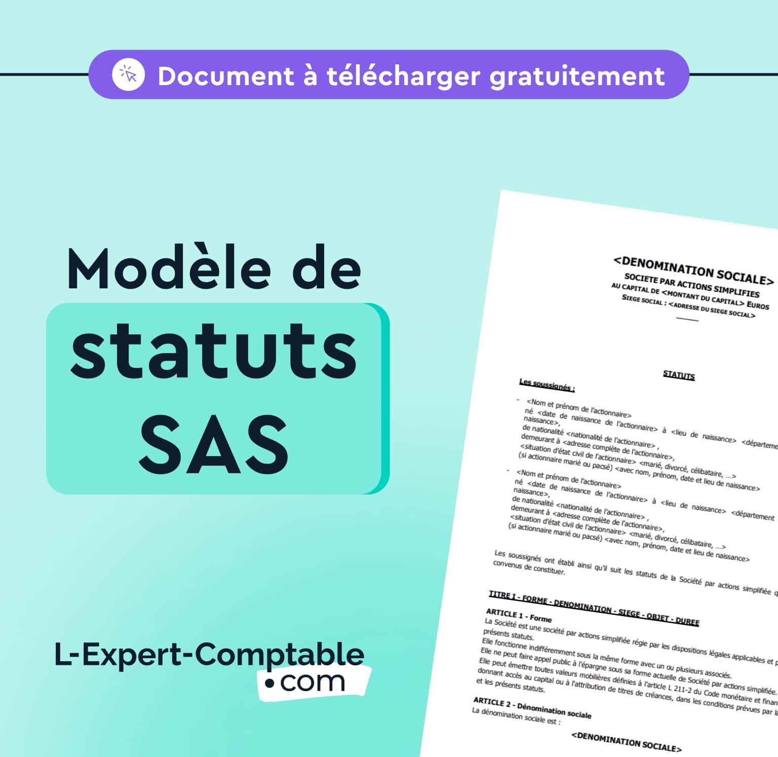 Modèle de statuts SAS