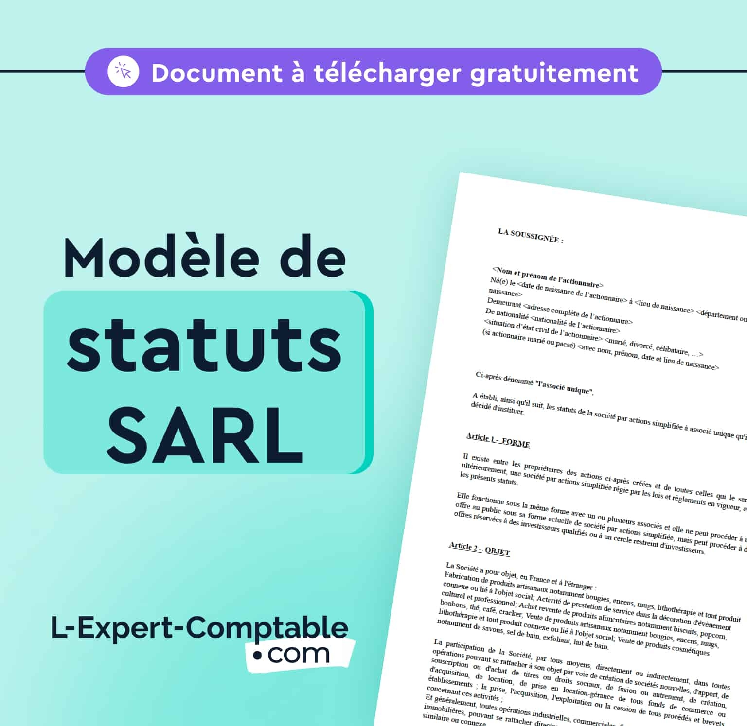 Modèle de statuts SARL