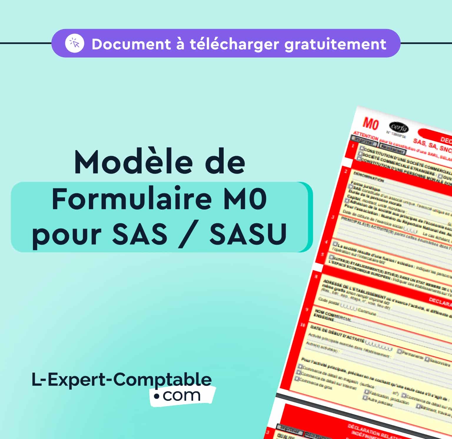 Modèle de formulaire M0 pour SAS / SASU