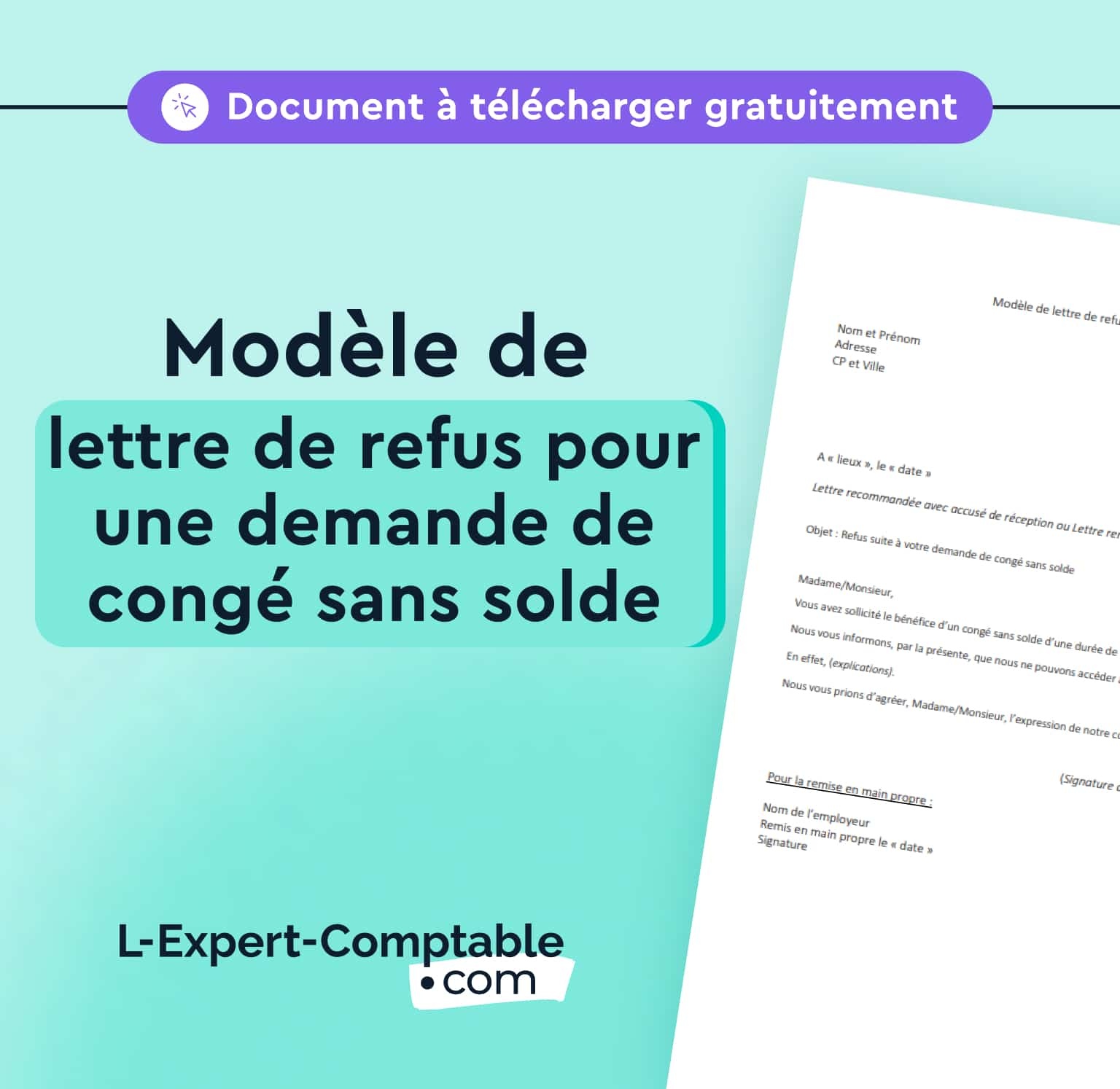 modele-lettre-refus-demande-conge-sans-solde