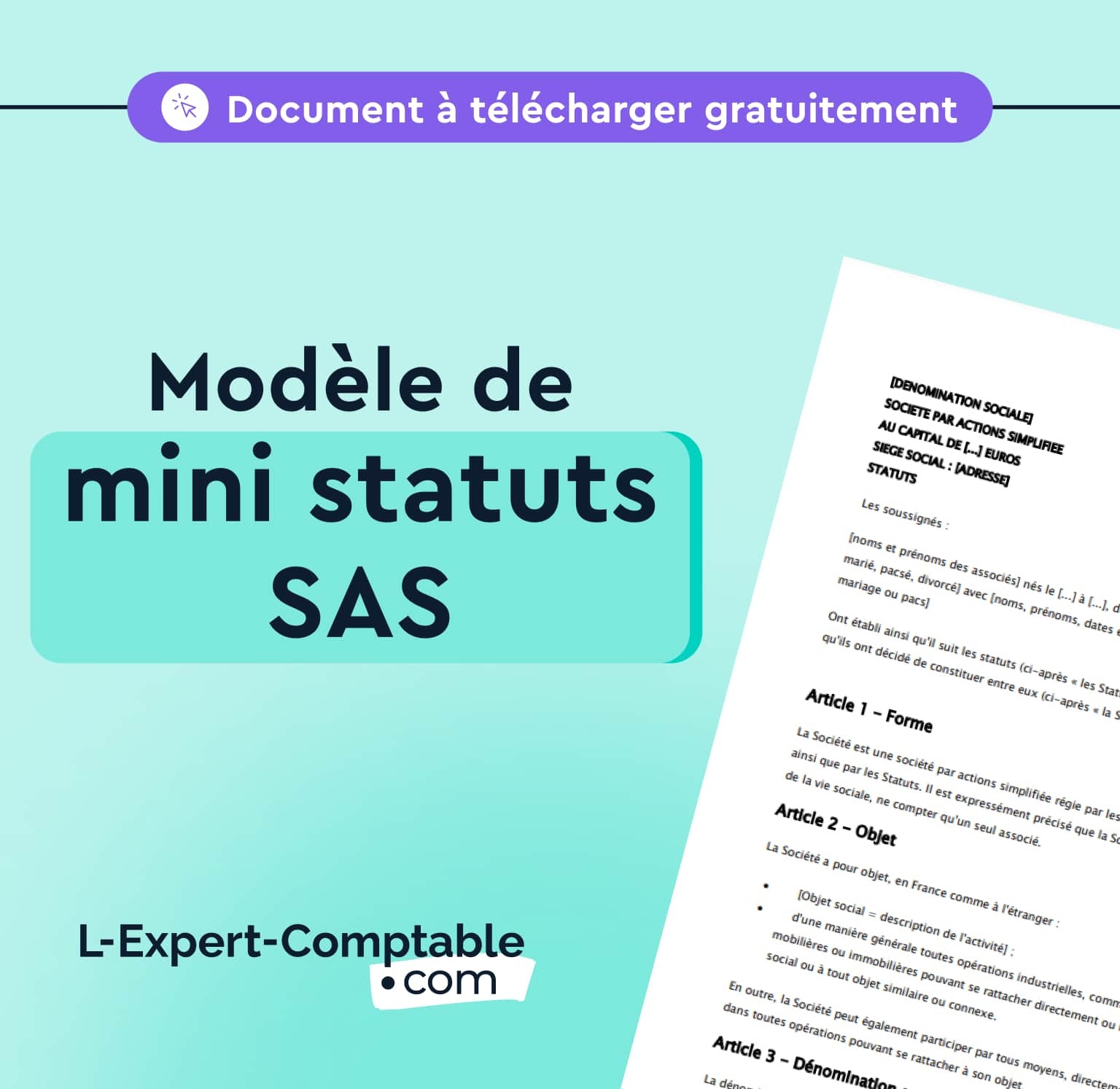 Modèle mini statuts SAS